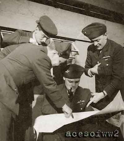 Members of 242 Squadron Clown for the Cameras