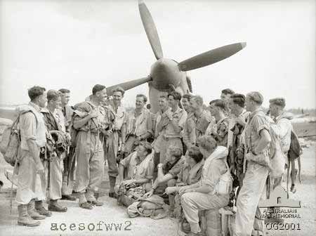 Caldwell and some of his pilots from 