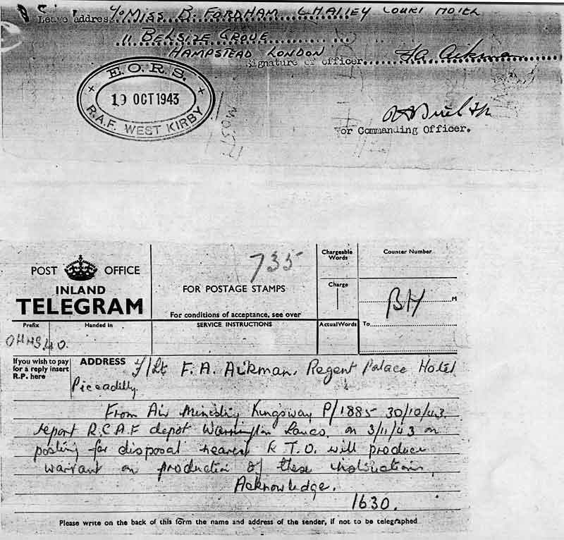 "Get Back Here" Telegram