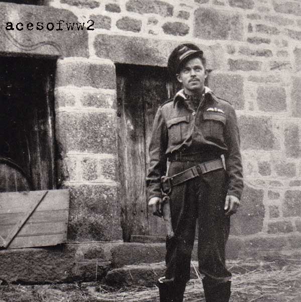 Guy Mott in France after being shot down