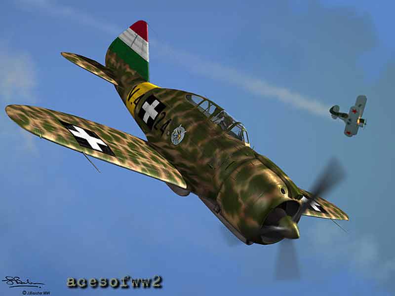 Reggiane Re2000 by Jerry Boucher
