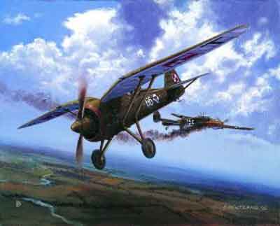 Skalski's PZL P-11c
