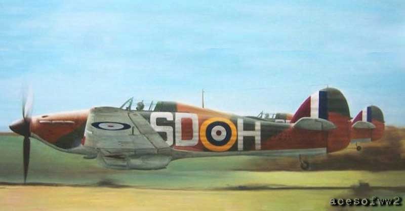 Skalski's Hurricane by Vladamir Urbanek